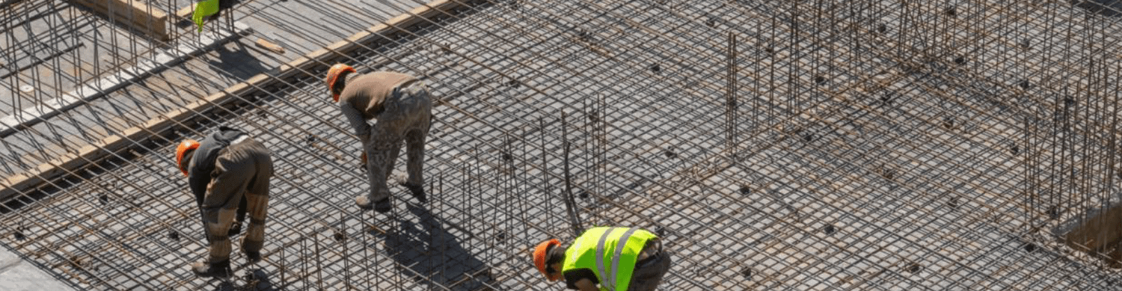 Workers working on the construction site